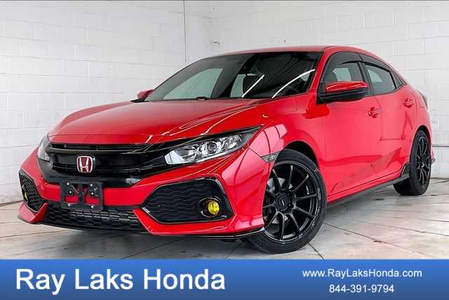 Red 2017 Honda Civic Hatchback Sport Hatchback Front-Wheel Drive Continuously Variable Transmission