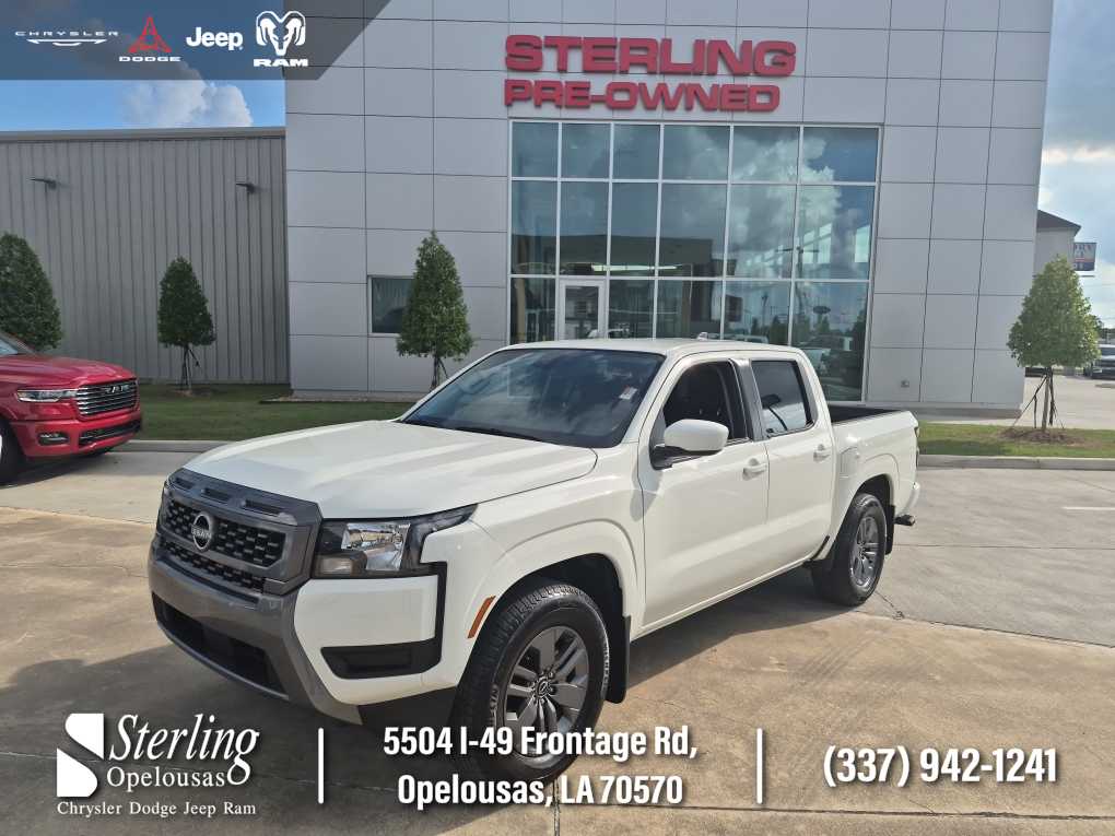 Glacier White 2025 Nissan Frontier Pickup Truck 4X2 9-Speed Automatic