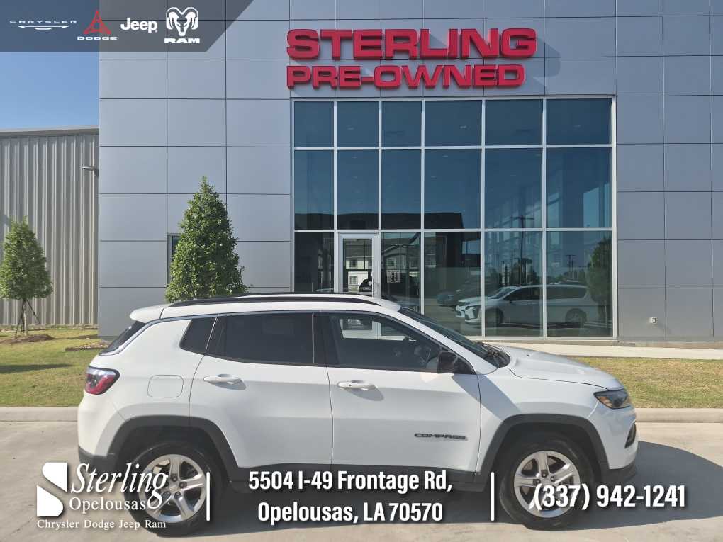 Bright White Clearcoat 2024 Jeep Compass SUV / Crossover Four-Wheel Drive 8-Speed Automatic