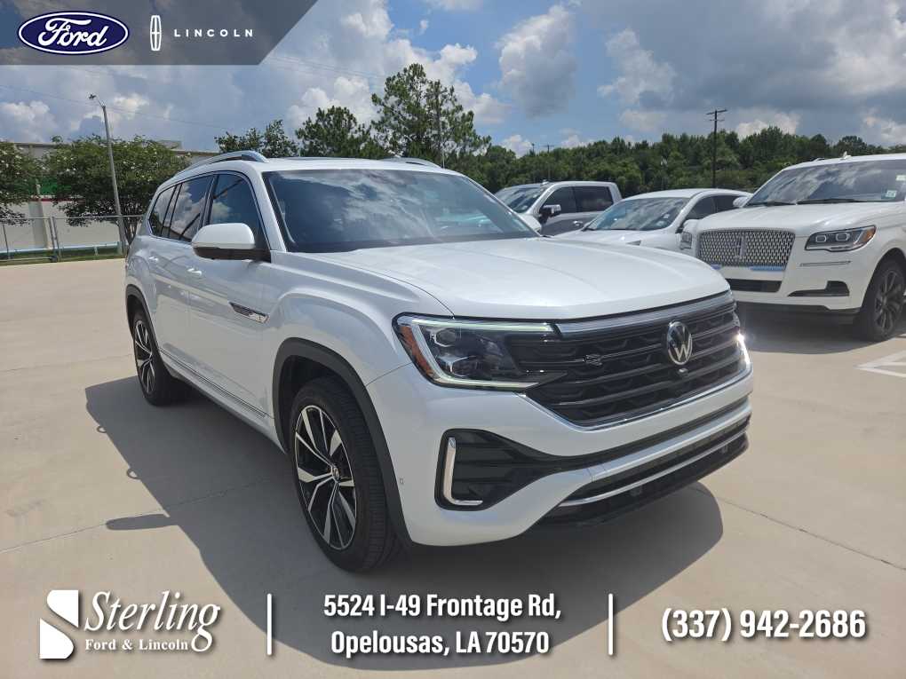 Opal White Pearl 2024 Volkswagen Atlas SUV / Crossover All-Wheel Drive 8-Speed Automatic
