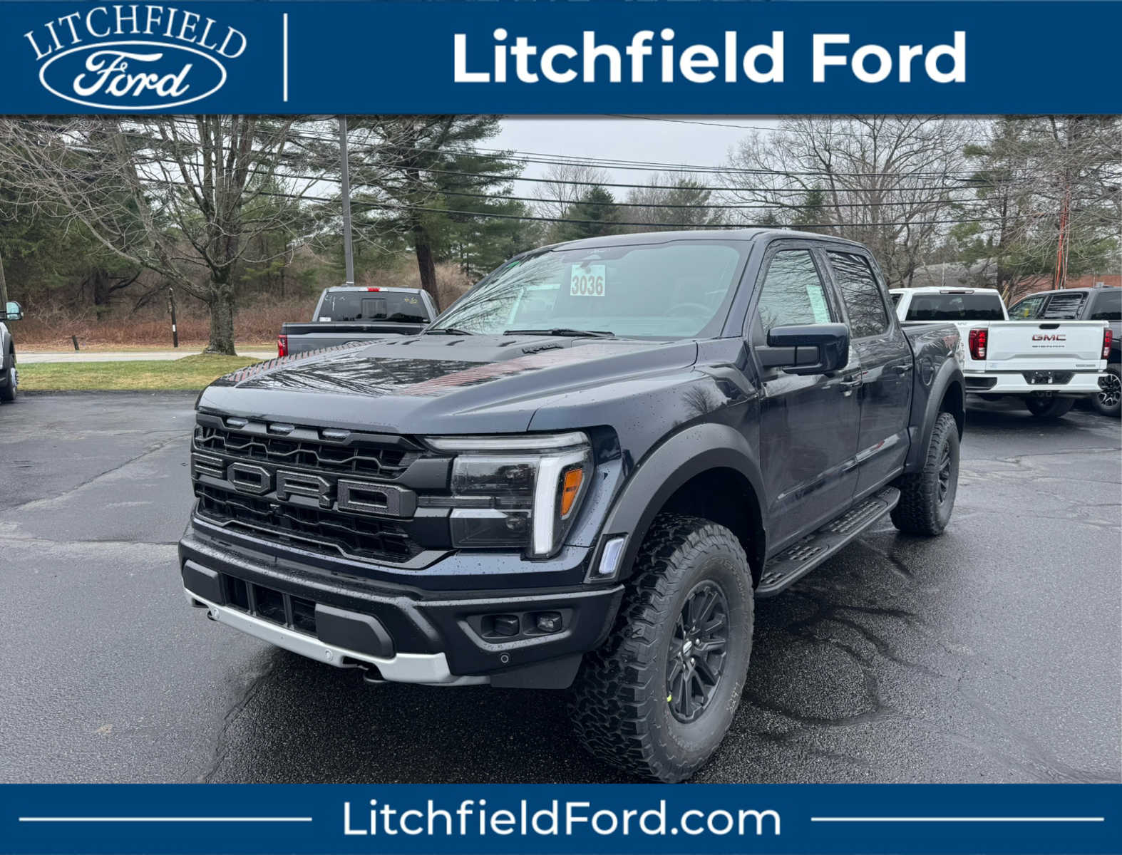 Antimatter Blue Metallic 2026 Ford F-150 Raptor SuperCrew 4WD Pickup Truck Four-Wheel Drive Automatic