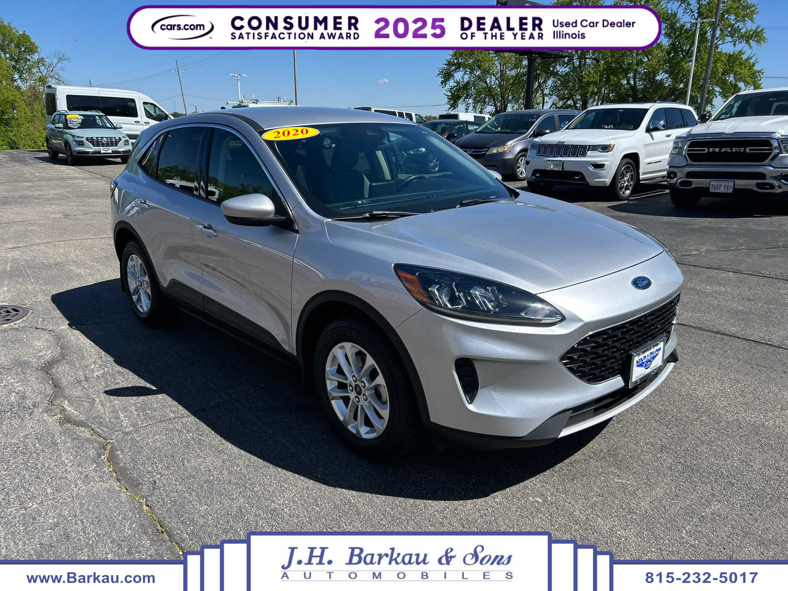 Ingot Silver Metallic 2020 Ford Escape SE AWD SUV / Crossover All-Wheel Drive 8-Speed Automatic