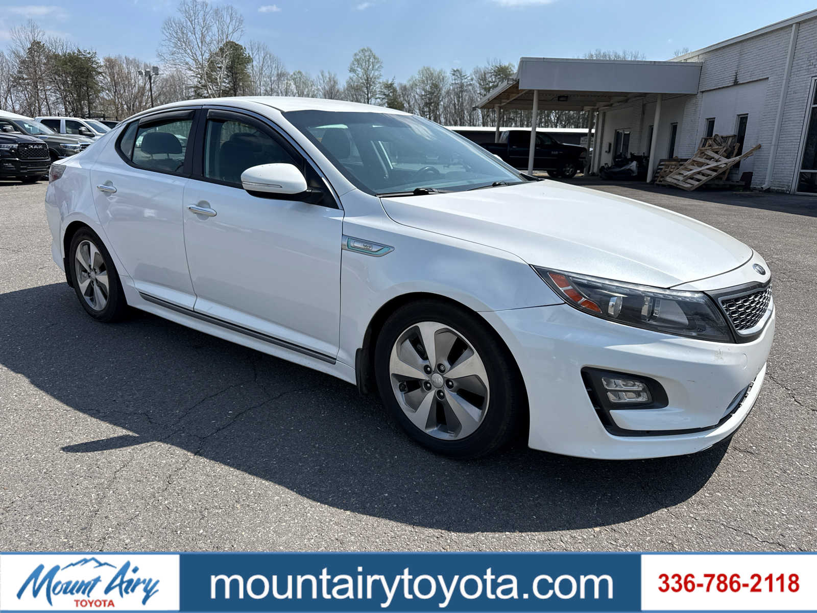 Snow White Pearl 2015 Kia Optima Hybrid EX Sedan Front-Wheel Drive 6-Speed Automatic
