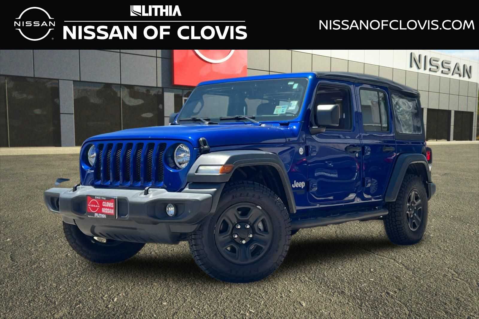 Ocean Blue Metallic Clearcoat 2018 Jeep Wrangler Unlimited Sport 4WD SUV / Crossover Four-Wheel Drive 6-Speed Manual
