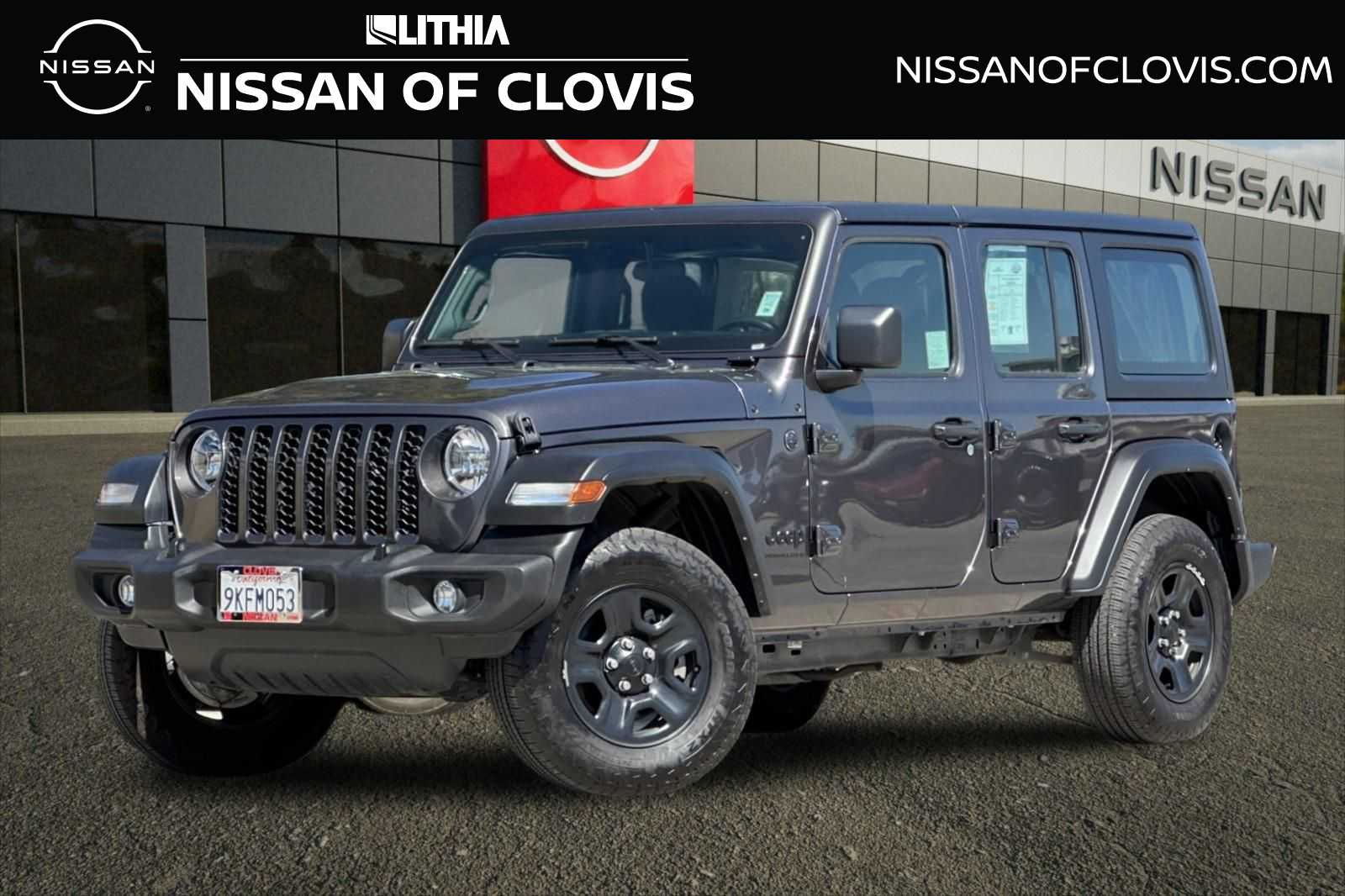 Gray (Granite Crystal Metallic Clearcoat) 2024 Jeep Wrangler Sport 4-Door 4WD SUV / Crossover Four-Wheel Drive 8-Speed Automatic