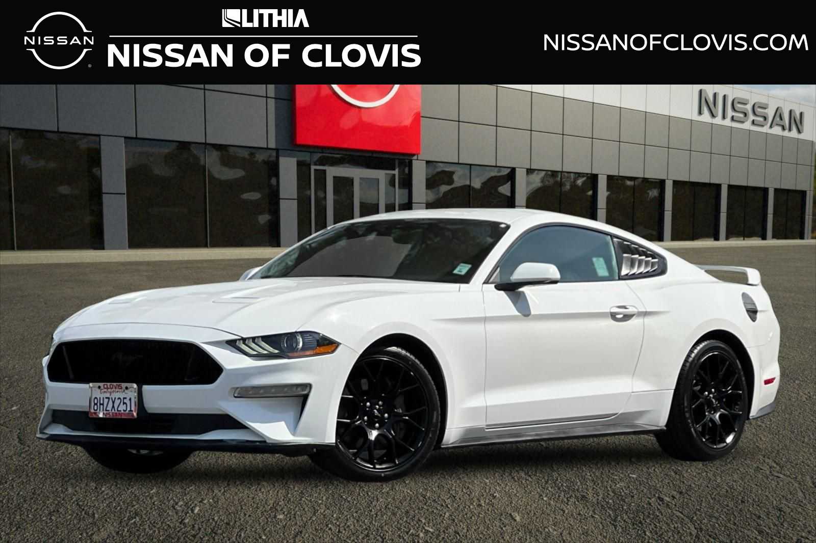 Oxford White 2018 Ford Mustang EcoBoost Coupe RWD Coupe Rear-Wheel Drive Automatic