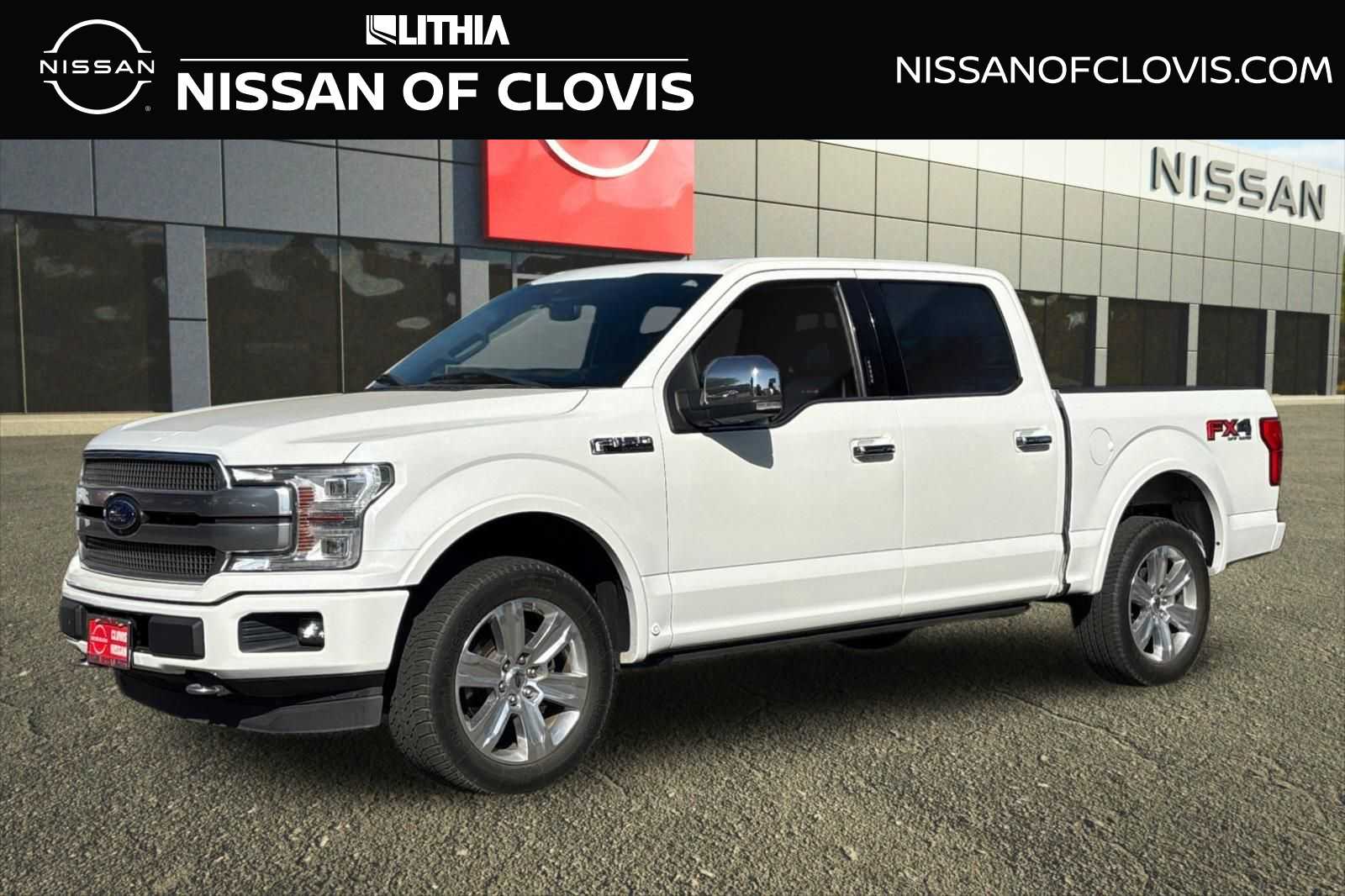 Star White Metallic Tri-Coat 2020 Ford F-150 Pickup Truck Four-Wheel Drive Automatic