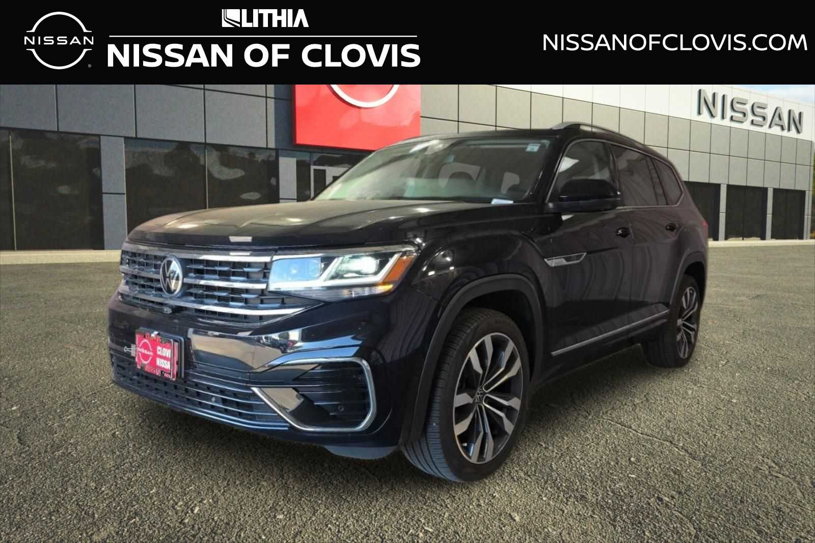 Deep Black Pearl 2022 Volkswagen Atlas V6 SEL Premium R-Line 4Motion SUV / Crossover All-Wheel Drive 8-Speed Automatic