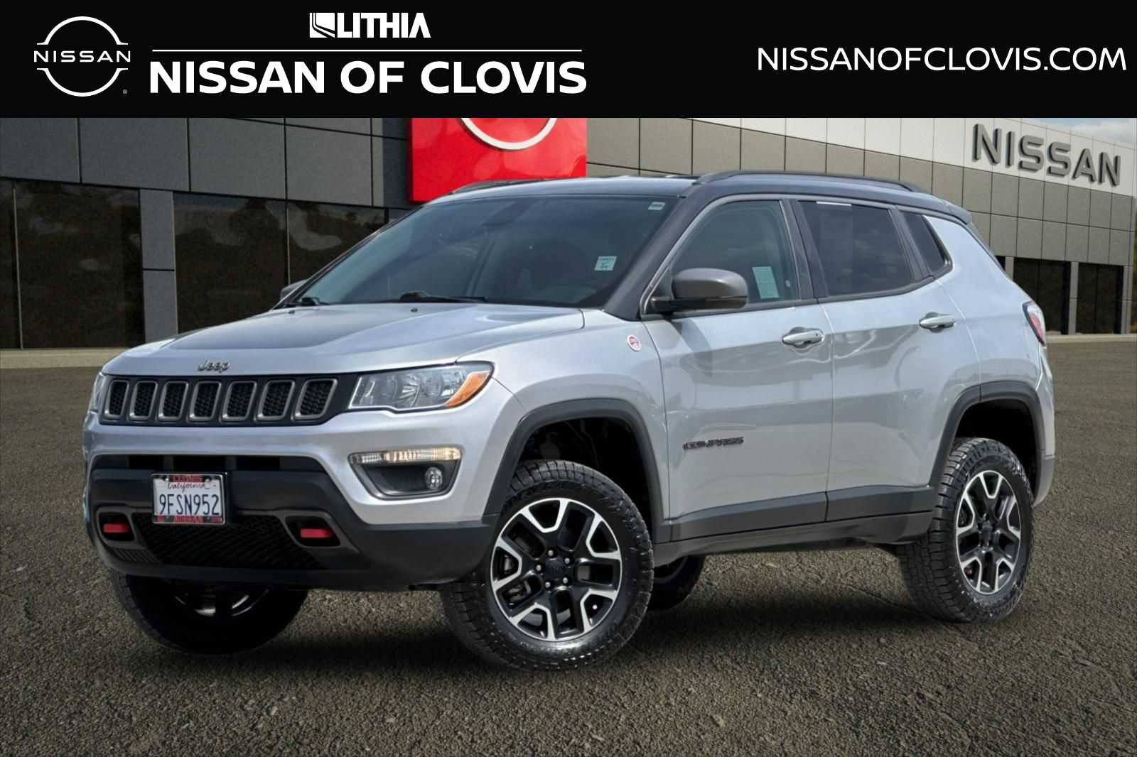 Billet Silver Metallic Clearcoat 2020 Jeep Compass Trailhawk 4WD SUV / Crossover Four-Wheel Drive 9-Speed Automatic