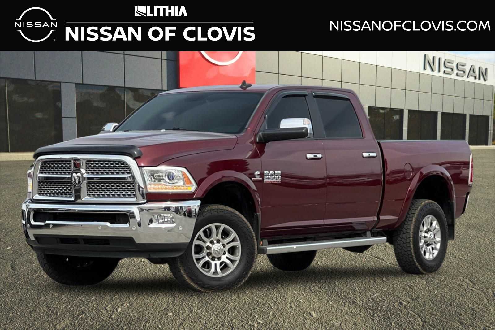 Delmonico Red Pearlcoat 2017 RAM 2500 Laramie Crew Cab 4WD Pickup Truck Four-Wheel Drive 6-Speed Automatic