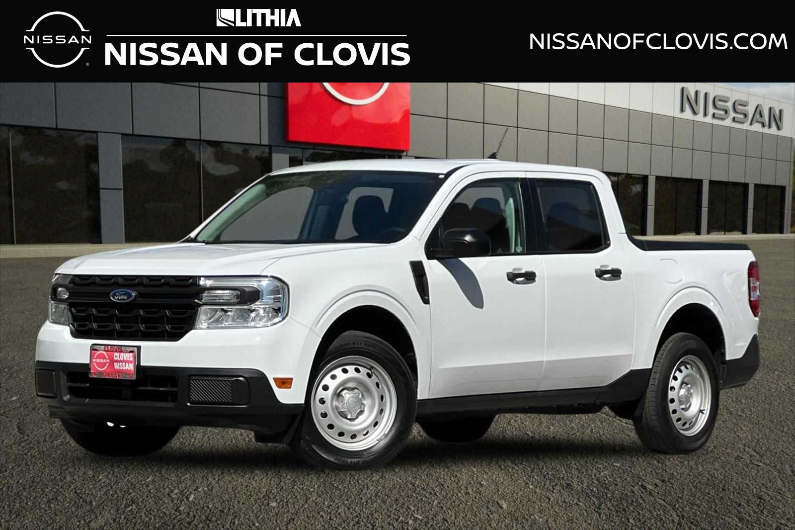 Oxford White 2024 Ford Maverick XL SuperCrew FWD Pickup Truck Front-Wheel Drive Automatic