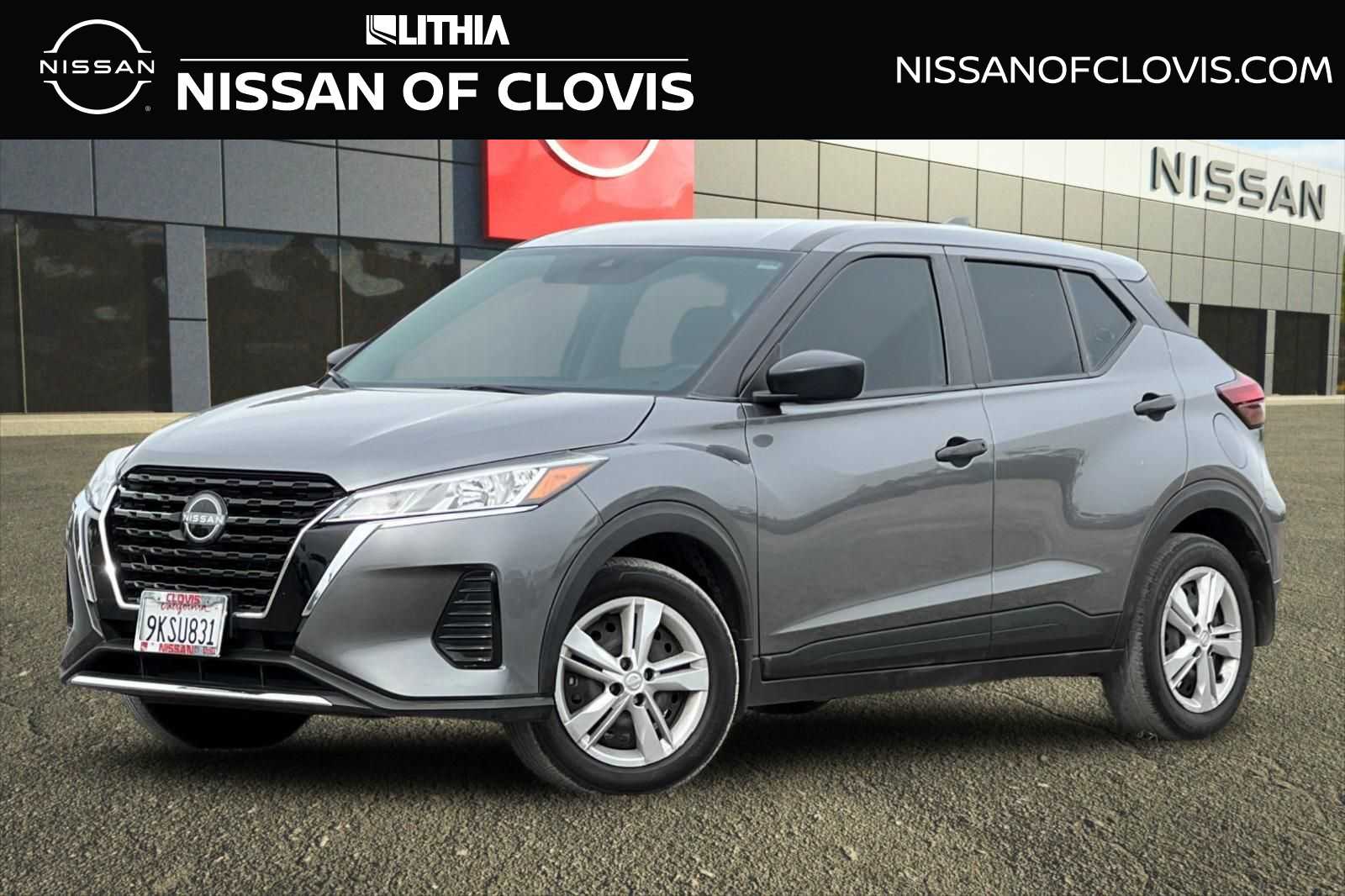 Gray (Gun Metallic) 2024 Nissan Kicks S FWD SUV / Crossover Front-Wheel Drive Continuously Variable Transmission