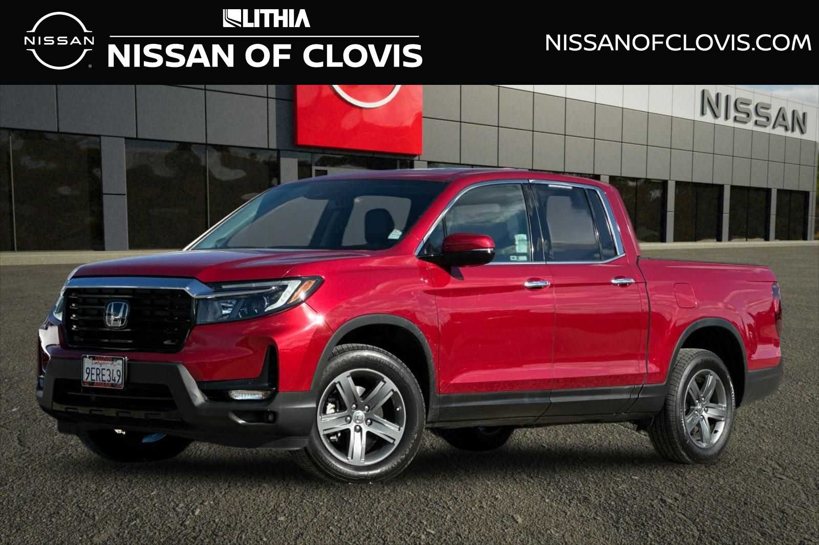 Radiant Red Metallic II 2023 Honda Ridgeline RTL-E AWD Pickup Truck All-Wheel Drive 9-Speed Automatic