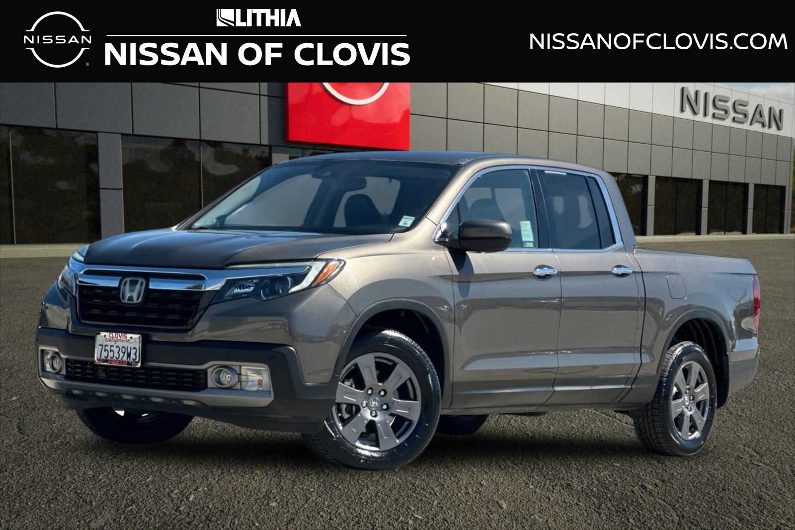 Pacific Pewter Metallic 2020 Honda Ridgeline RTL-E AWD Pickup Truck All-Wheel Drive 6-Speed Automatic