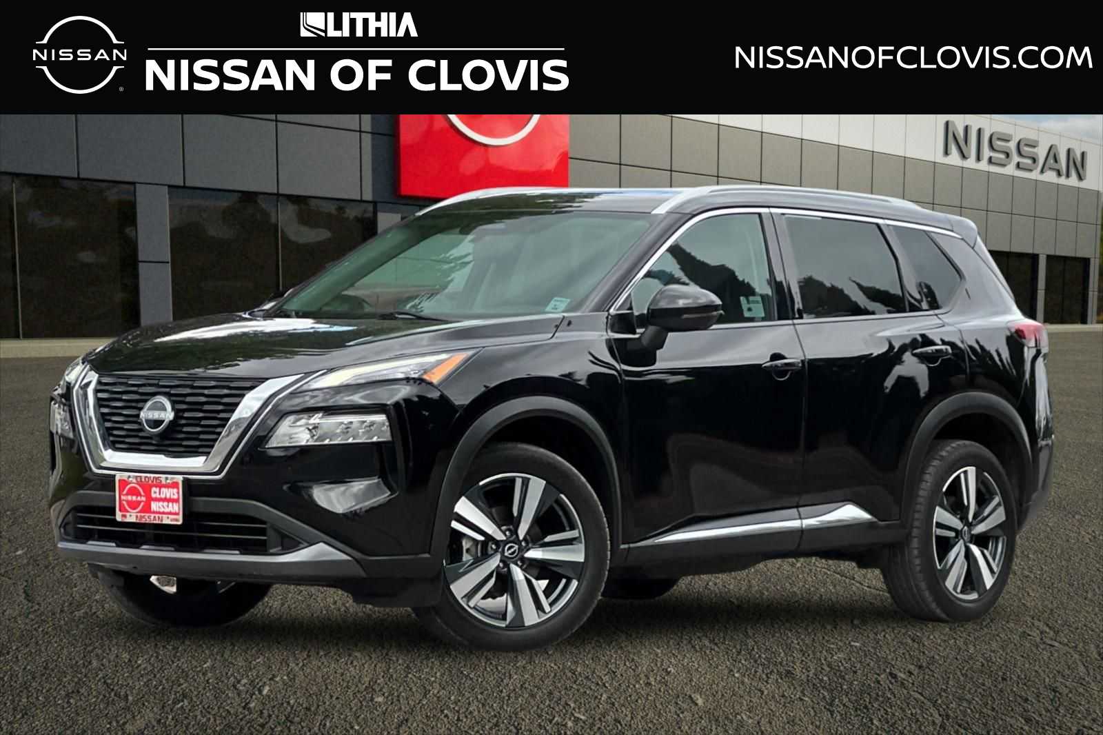 Super Black 2023 Nissan Rogue SL AWD SUV / Crossover All-Wheel Drive Continuously Variable Transmission