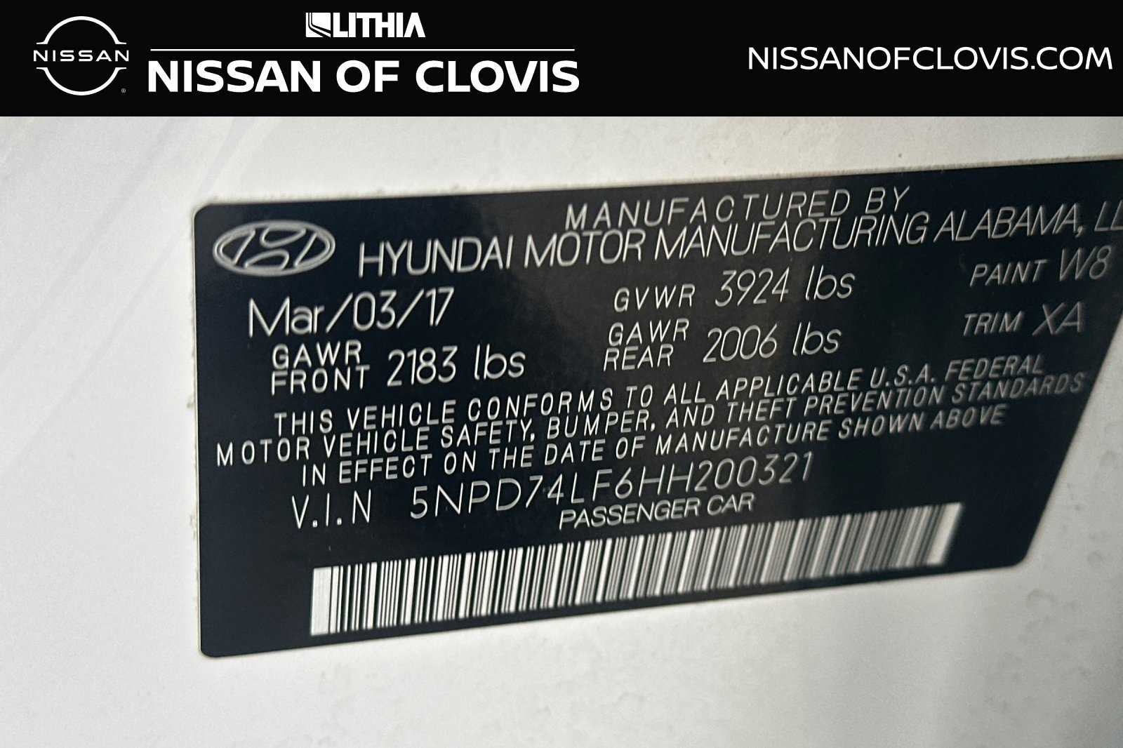 2017 Hyundai Elantra SE