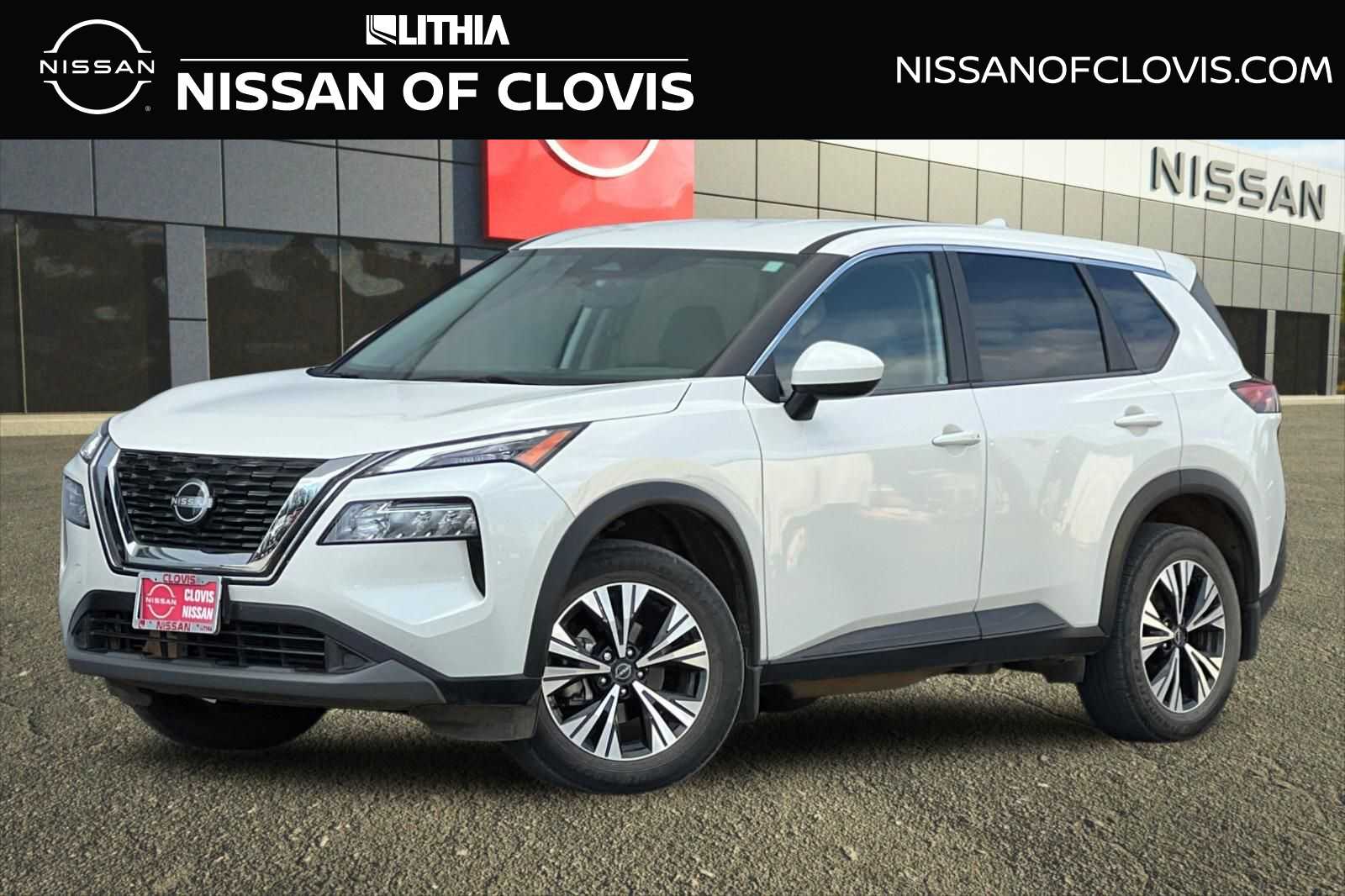 Pearl White Tricoat 2023 Nissan Rogue SV FWD SUV / Crossover Front-Wheel Drive Continuously Variable Transmission