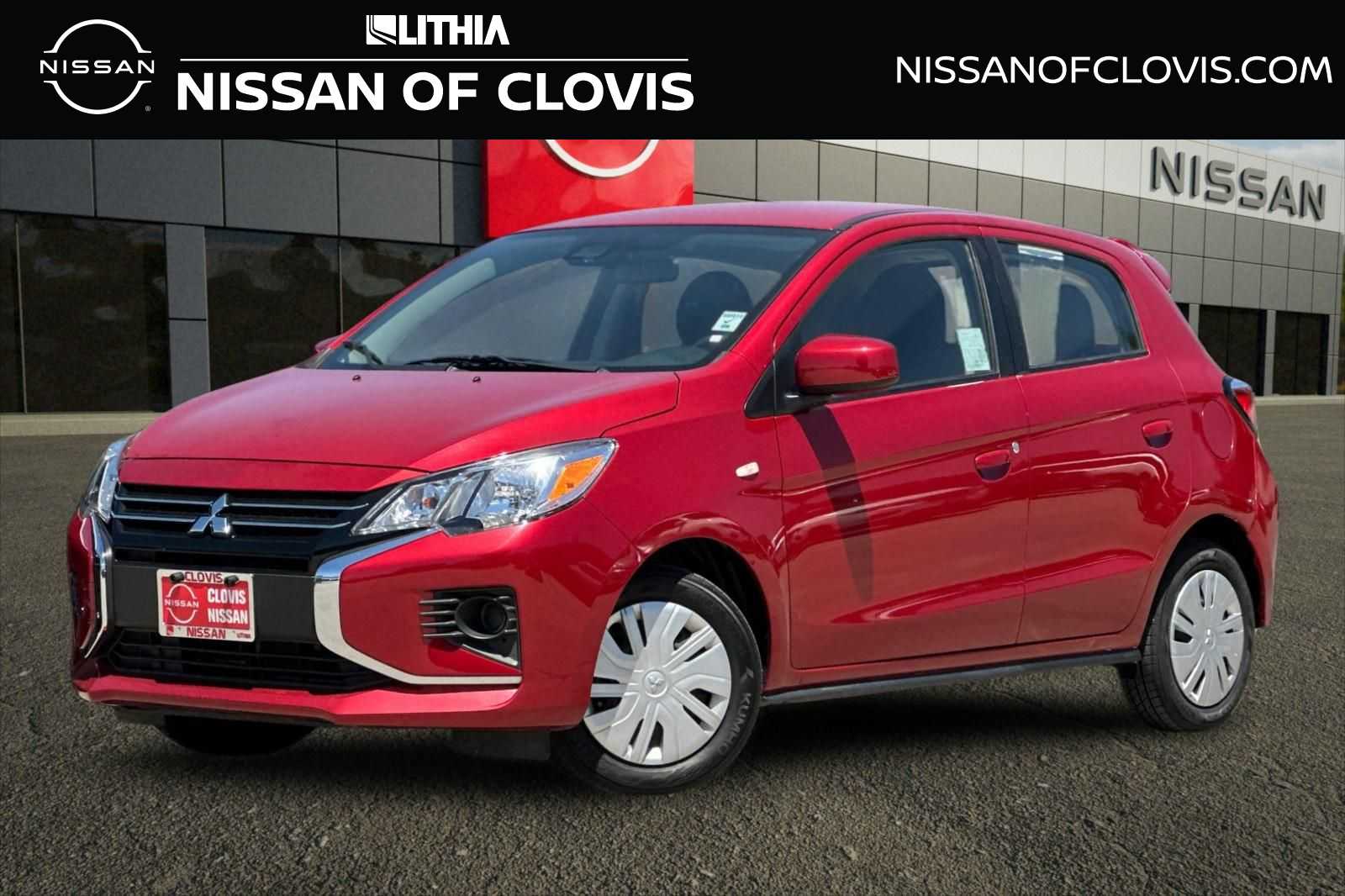 Infrared Metallic 2024 Mitsubishi Mirage Hatchback Front-Wheel Drive Continuously Variable Transmission