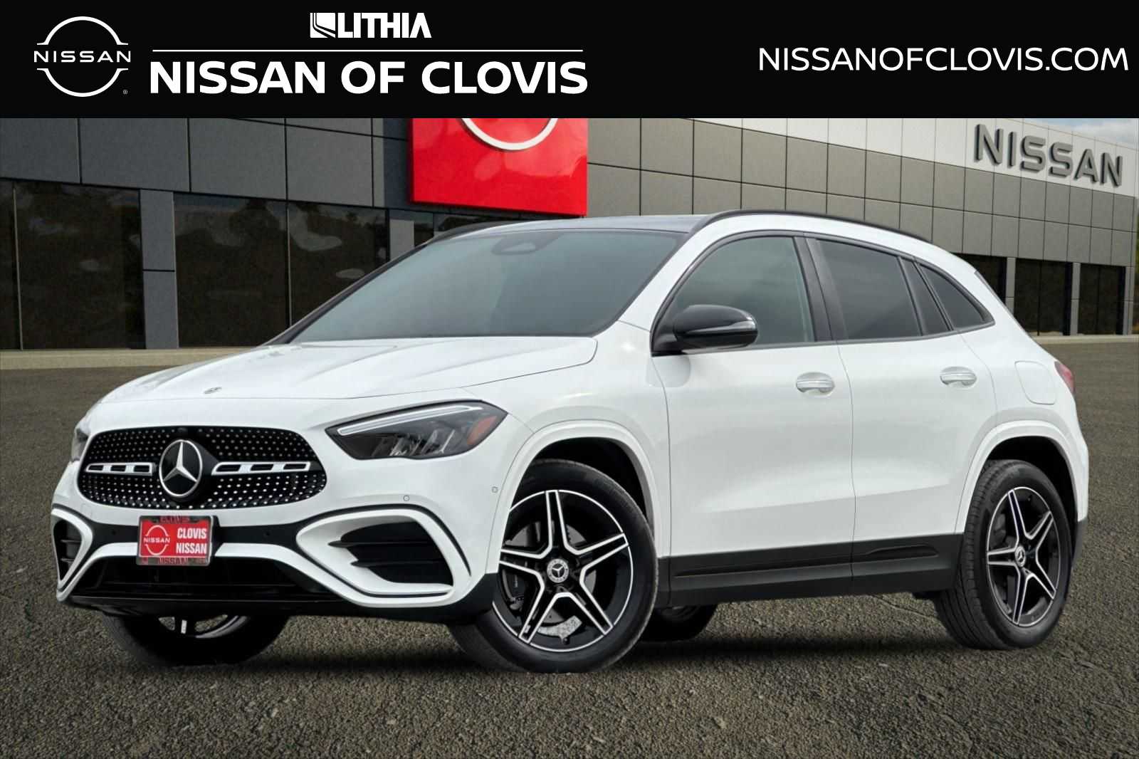 Polar White 2025 Mercedes-Benz GLA 250 4MATIC SUV / Crossover All-Wheel Drive 8-Speed Automatic