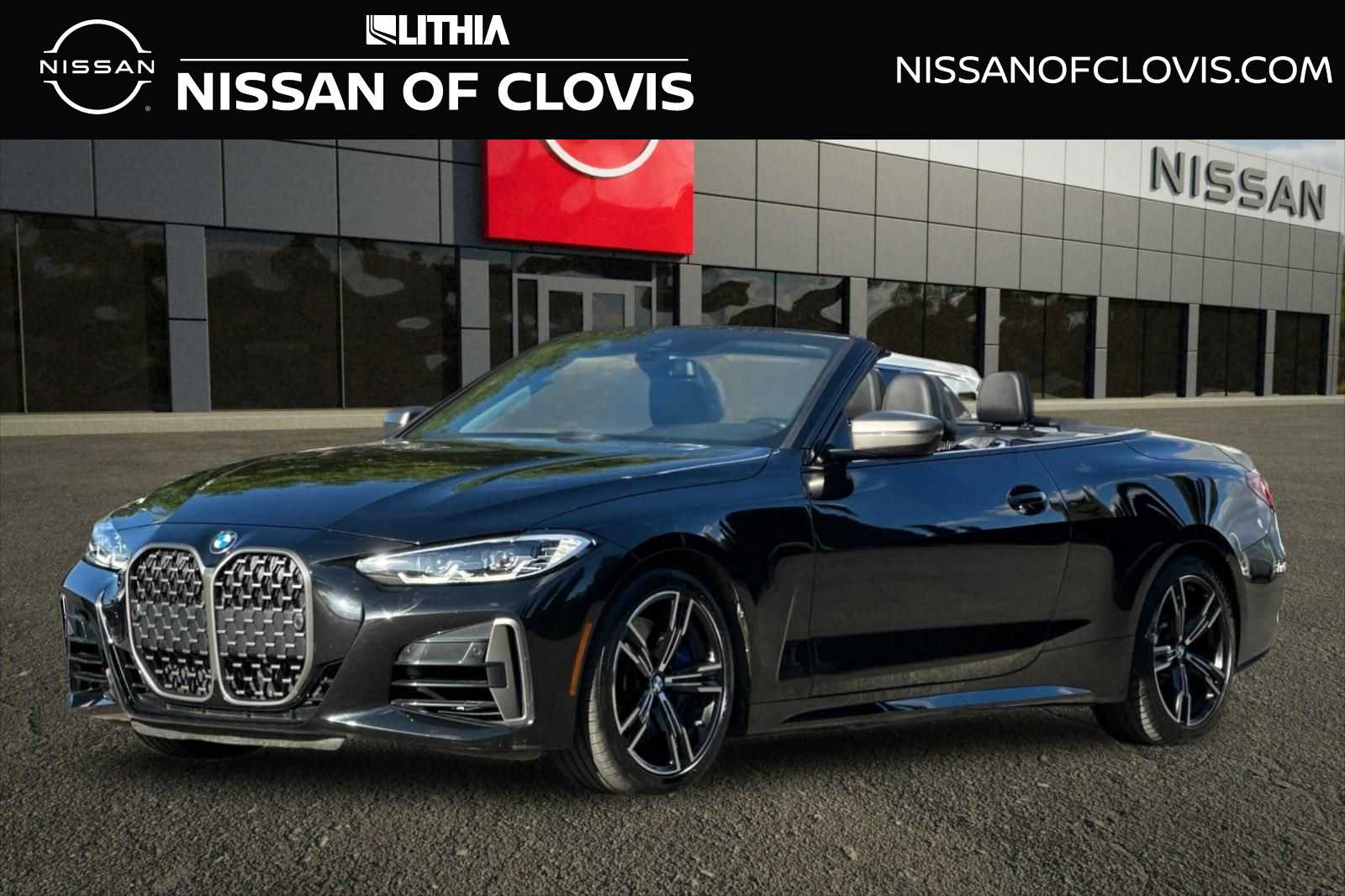 Black Sapphire Metallic 2023 BMW 4 Series M440i Convertible RWD Convertible Rear-Wheel Drive 8-Speed Automatic