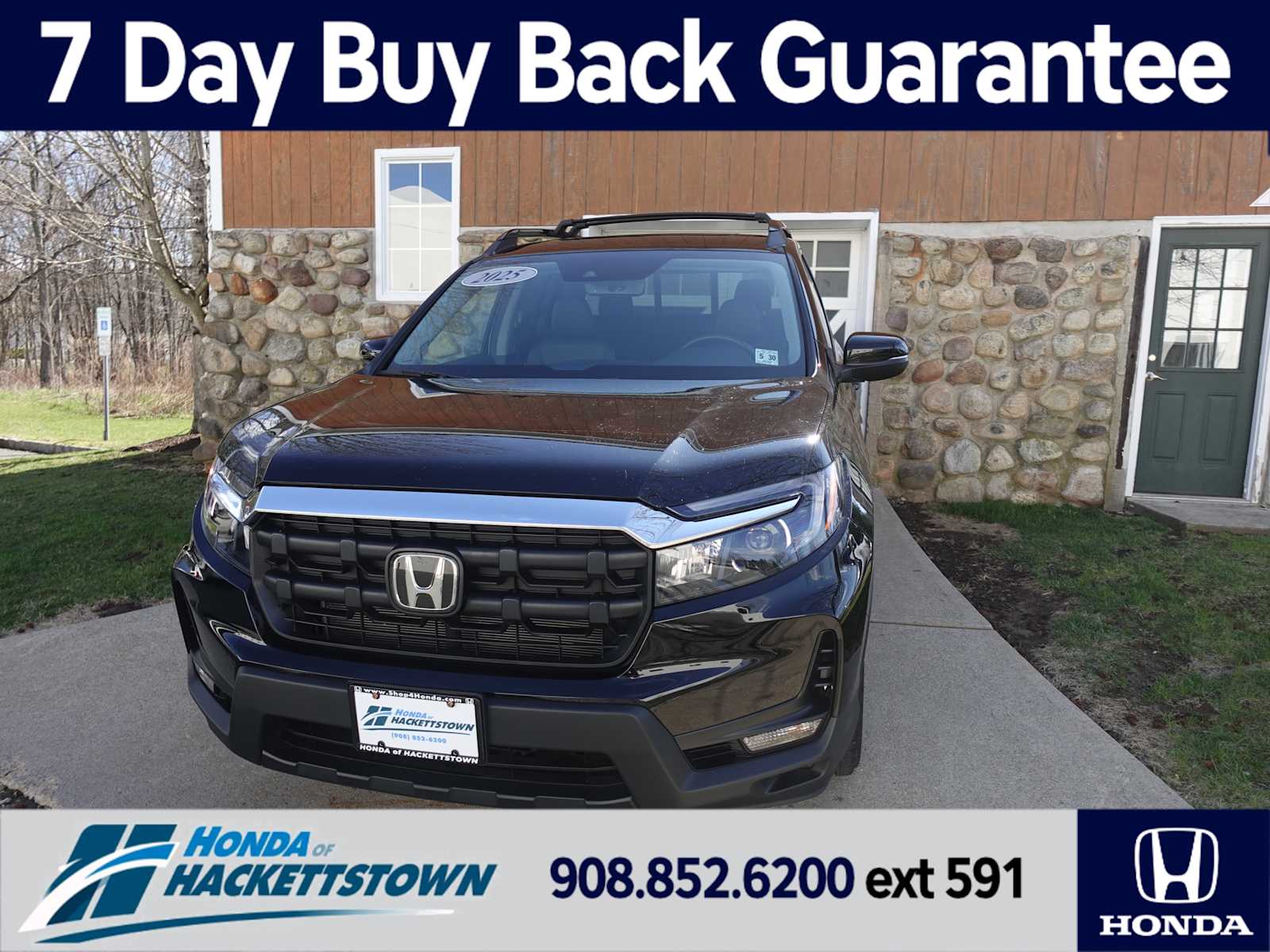 Crystal Black Pearl 2025 Honda Ridgeline RTL AWD Pickup Truck All-Wheel Drive 9-Speed Automatic