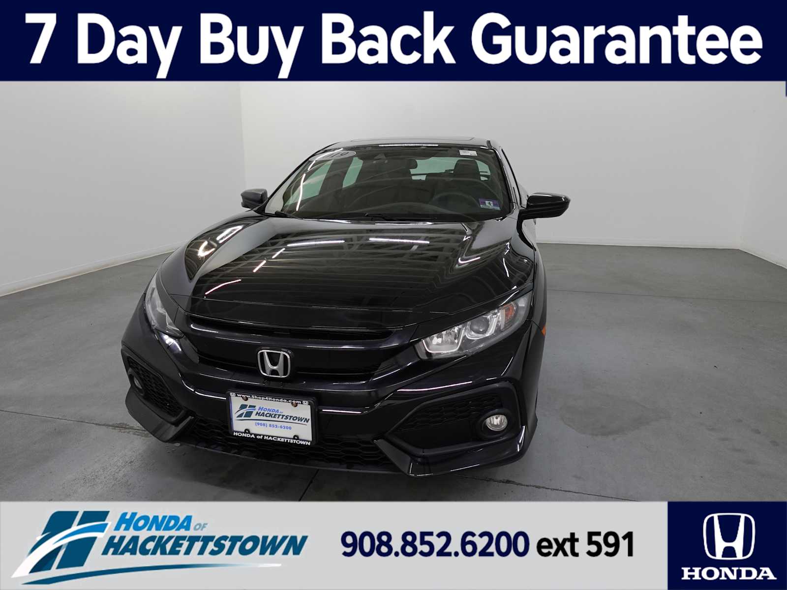 Crystal Black Pearl 2019 Honda Civic Hatchback Hatchback Front-Wheel Drive Continuously Variable Transmission
