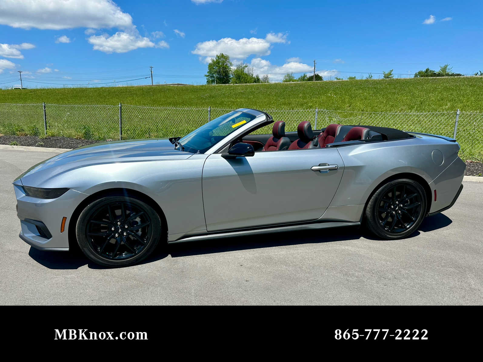 Iconic Silver Metallic 2025 Ford Mustang EcoBoost Premium Convertible RWD Convertible Rear-Wheel Drive Automatic