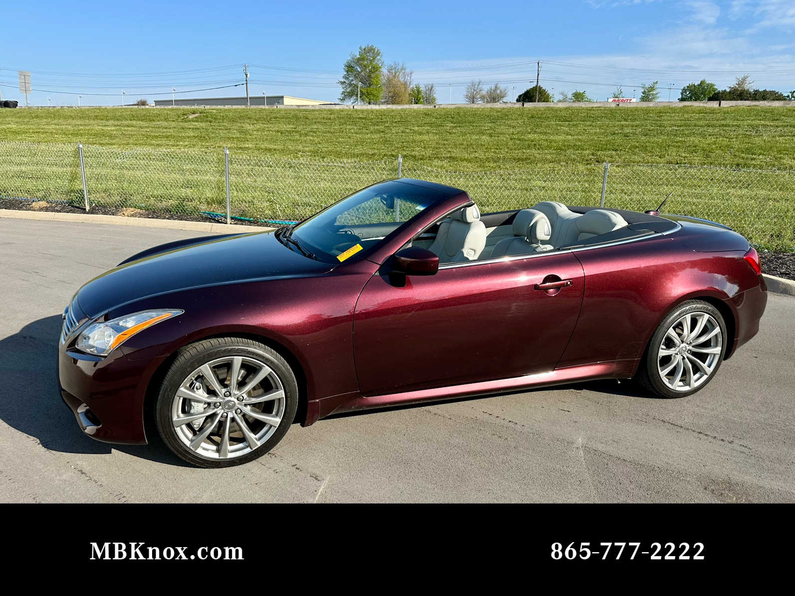 Midnight Garnet 2010 INFINITI G37 Sport Convertible RWD Convertible Rear-Wheel Drive 6-Speed Manual
