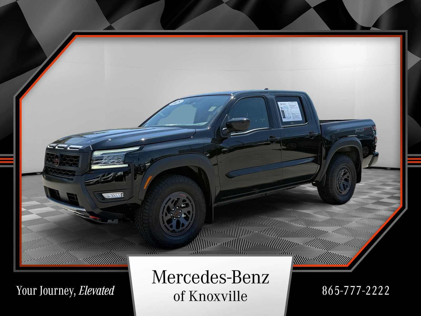 Super Black 2025 Nissan Frontier Pickup Truck Four-Wheel Drive 9-Speed Automatic