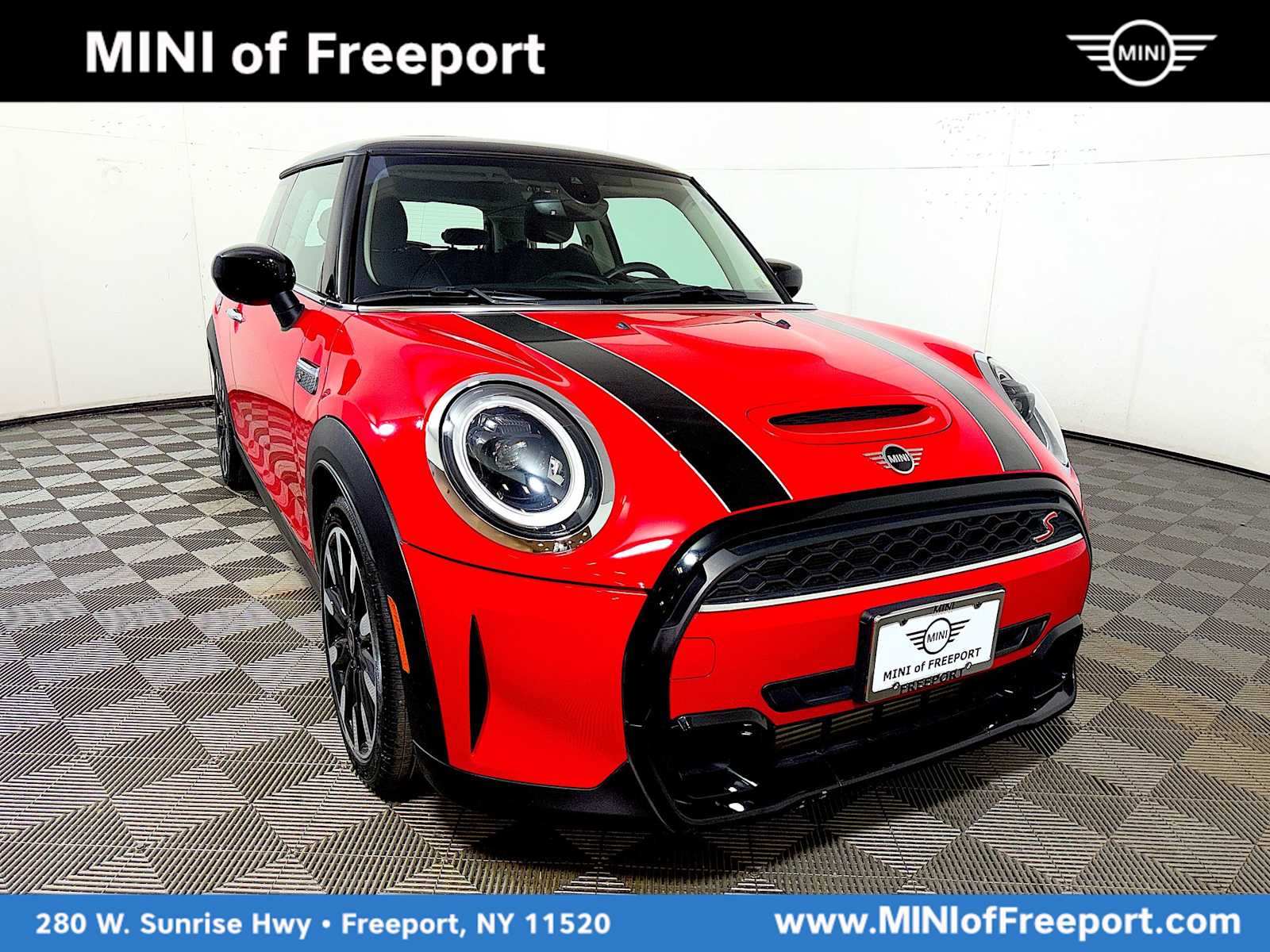 Chili Red 2023 MINI Cooper S 2-Door Hatchback FWD Hatchback Front-Wheel Drive 7-Speed Automatic