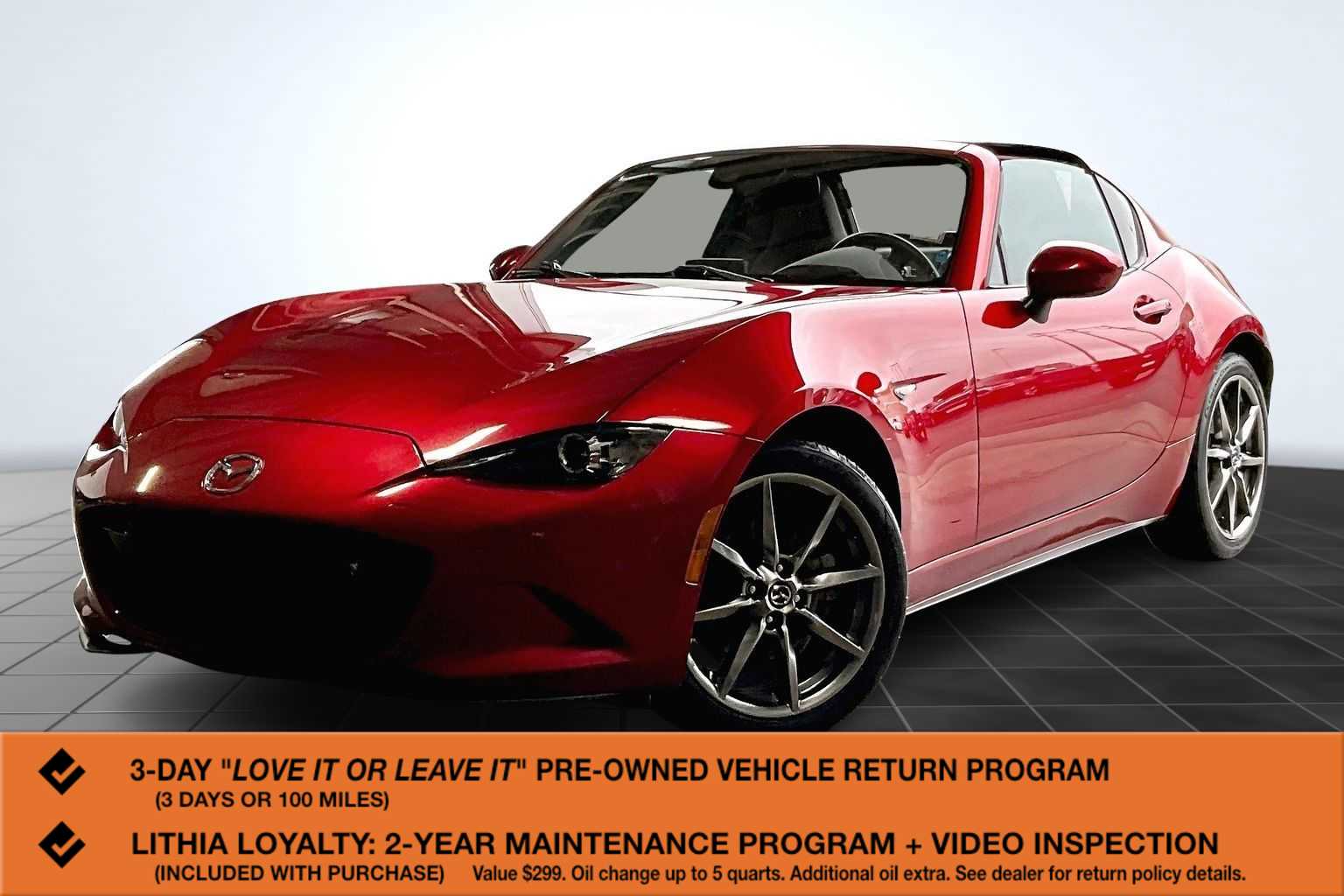 Soul Red Crystal Metallic 2021 Mazda MX-5 Miata RF Grand Touring RWD Convertible Rear-Wheel Drive Manual