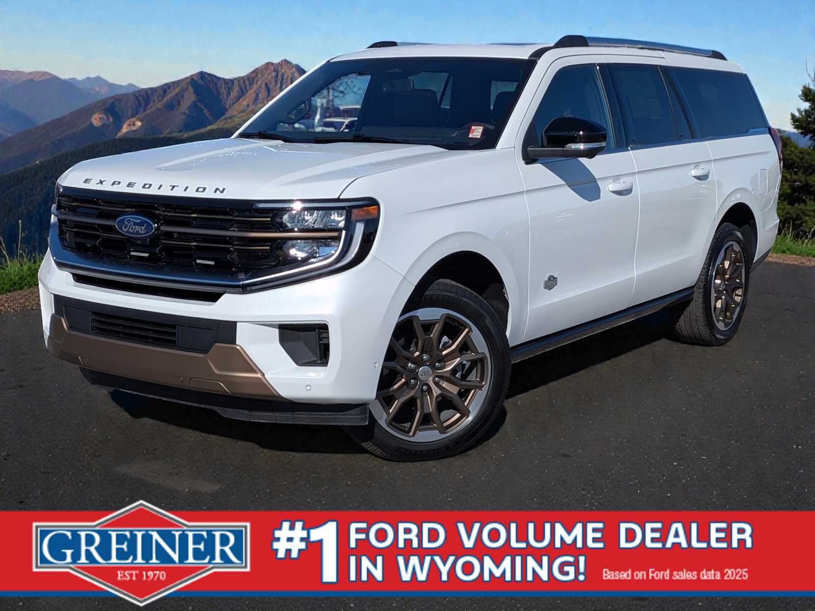 Star White Metallic Tri-Coat 2025 Ford Expedition MAX King Ranch 4WD SUV / Crossover Four-Wheel Drive Automatic