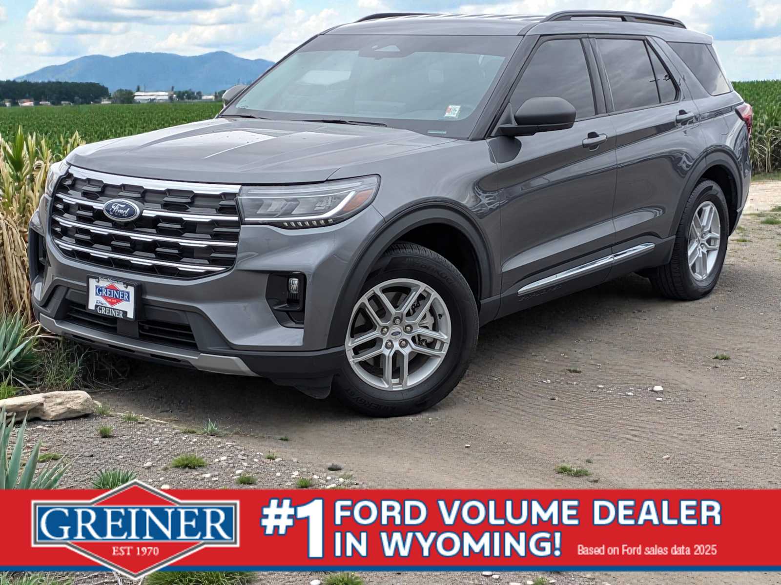 Carbonized Gray Metallic 2025 Ford Explorer Active RWD SUV / Crossover Rear-Wheel Drive Automatic