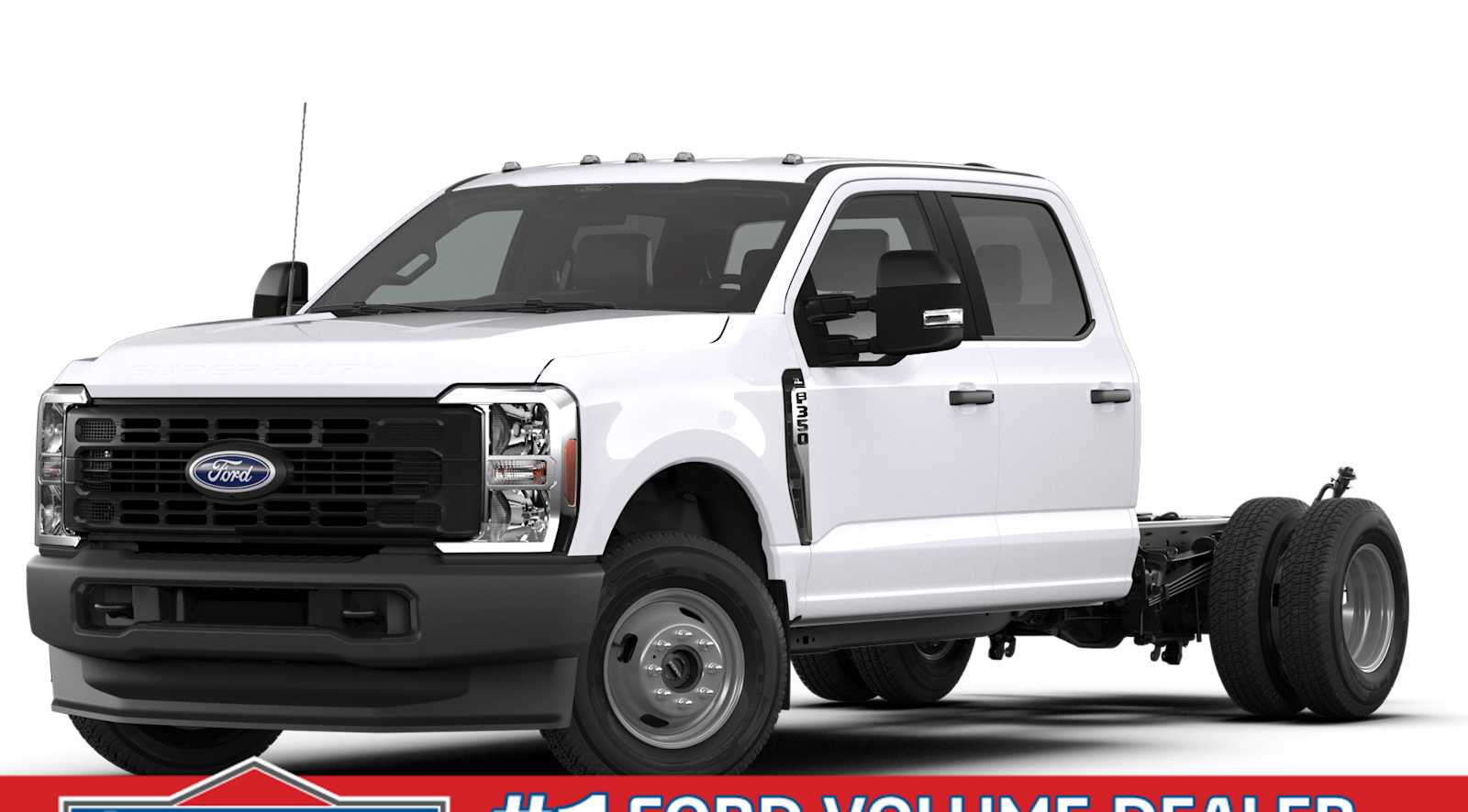 White 2026 Ford F-350 Super Duty Chassis Pickup Truck Four-Wheel Drive Automatic