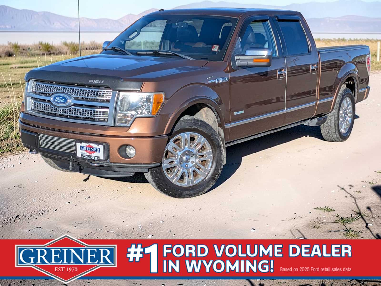 Golden Bronze Metallic 2011 Ford F-150 Platinum SuperCrew 4WD Pickup Truck Four-Wheel Drive 6-Speed Automatic