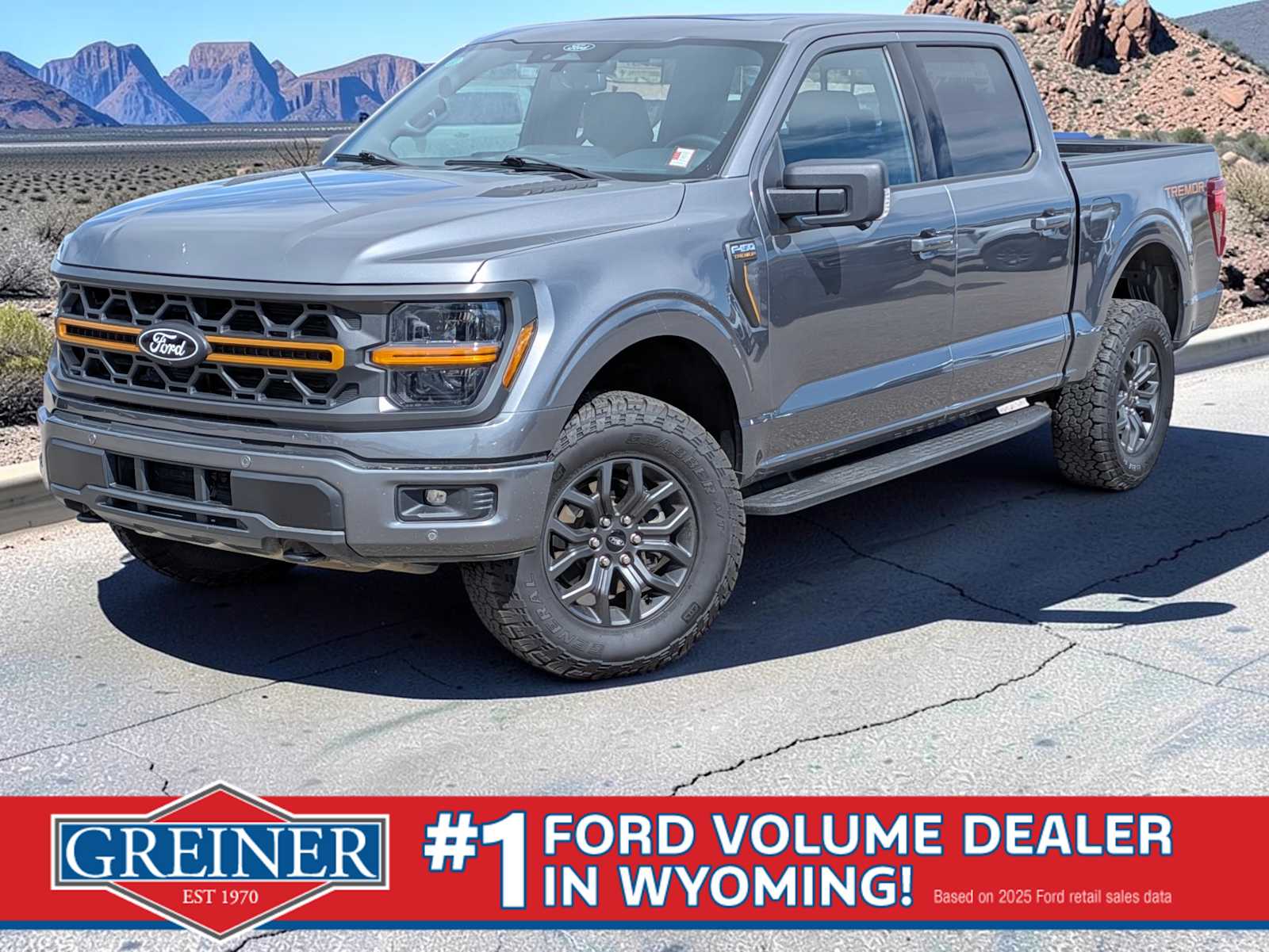 Carbonized Gray Metallic 2025 Ford F-150 Pickup Truck Four-Wheel Drive Automatic