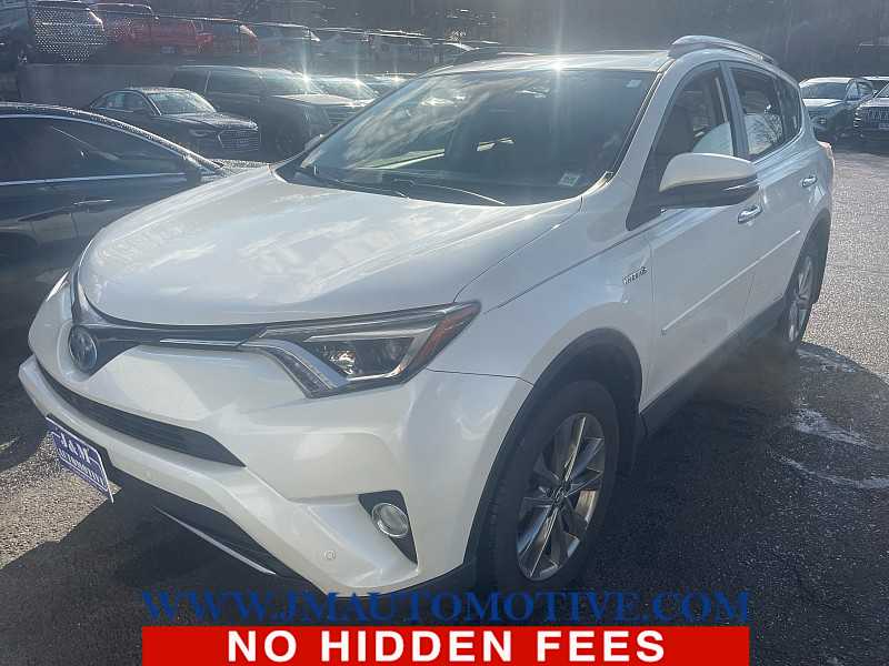 White (Blizzard Pearl) 2017 Toyota RAV4 Hybrid Limited AWD SUV / Crossover All-Wheel Drive Continuously Variable Transmission