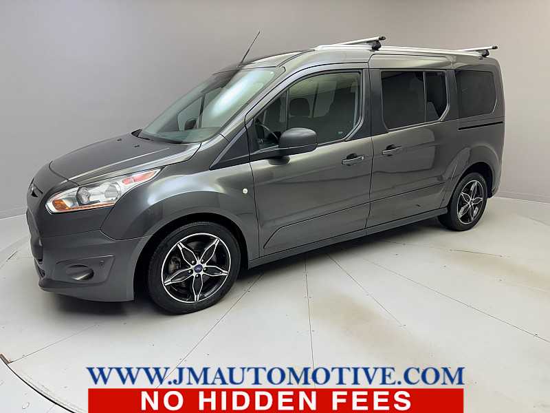 Gray (Magnetic Metallic) 2017 Ford Transit Connect Wagon XLT LWB FWD with Rear Liftgate Van Front-Wheel Drive 6-Speed Automatic