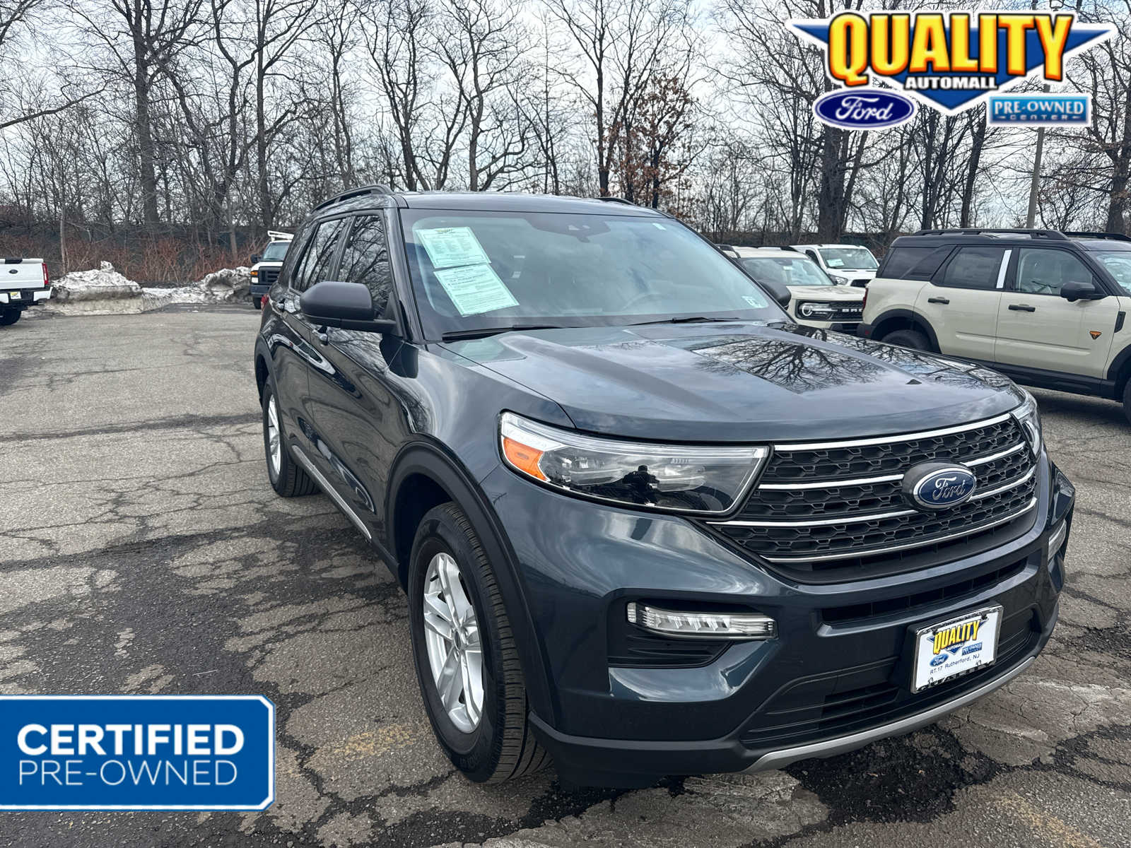 Stone Blue 2023 Ford Explorer XLT AWD SUV / Crossover All-Wheel Drive Automatic