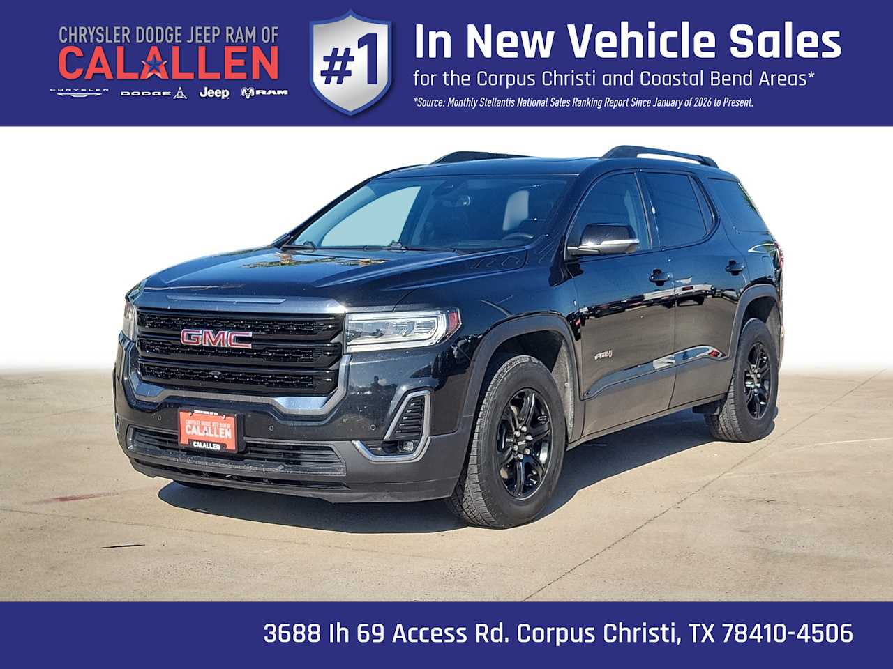 Black (Ebony Twilight Metallic) 2021 GMC Acadia SUV / Crossover Four-Wheel Drive 9-Speed Automatic