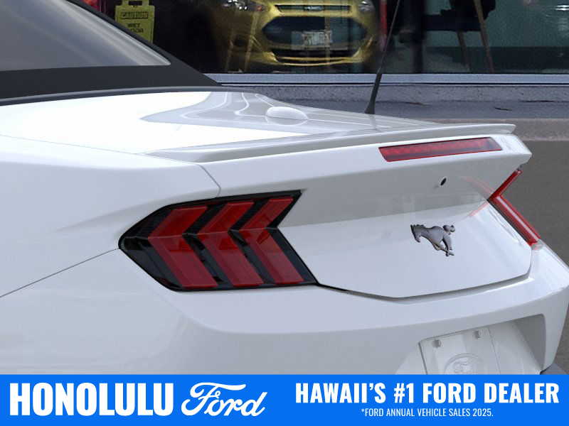 White 2025 Ford Mustang EcoBoost Premium Convertible RWD Convertible Rear-Wheel Drive Automatic