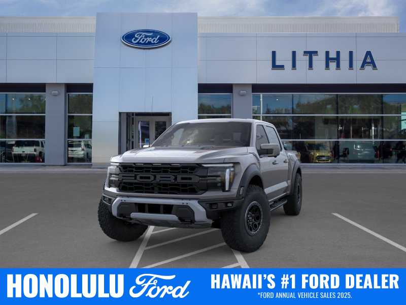 Carbonized Gray Metallic 2025 Ford F-150 Raptor SuperCrew 4WD Pickup Truck Four-Wheel Drive Automatic