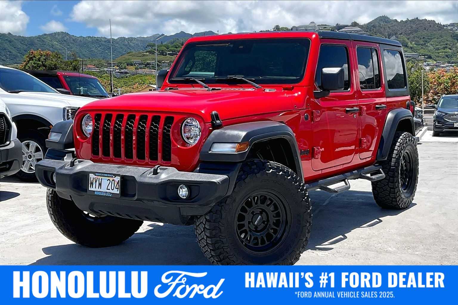 Firecracker Red Clearcoat 2024 Jeep Wrangler Sport S 4-Door 4WD SUV / Crossover Four-Wheel Drive 8-Speed Automatic