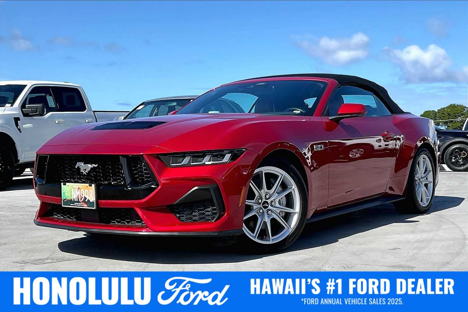 Rapid Red Metallic Tinted Clearcoat 2024 Ford Mustang GT Premium Convertible RWD Convertible Rear-Wheel Drive Automatic
