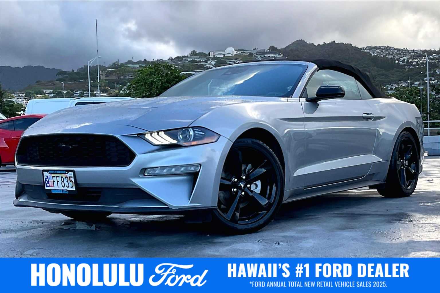 Iconic Silver Metallic 2023 Ford Mustang Convertible Rear-Wheel Drive Automatic