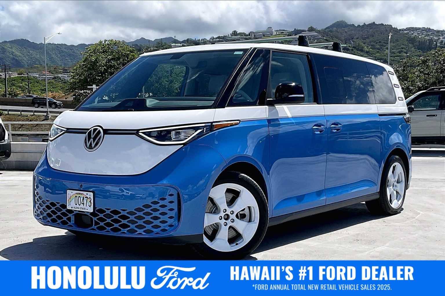 Cabana Blue 2025 Volkswagen ID.Buzz Minivan All-Wheel Drive 1-Speed Automatic