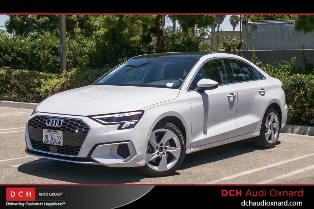 White 2024 Audi A3 Sedan Front-Wheel Drive 7-Speed Automatic