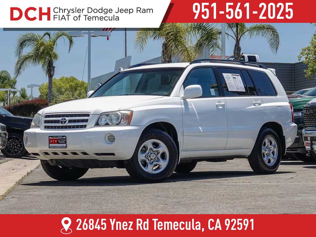 Super White 2003 Toyota Highlander SUV / Crossover Front-Wheel Drive 4-Speed Automatic