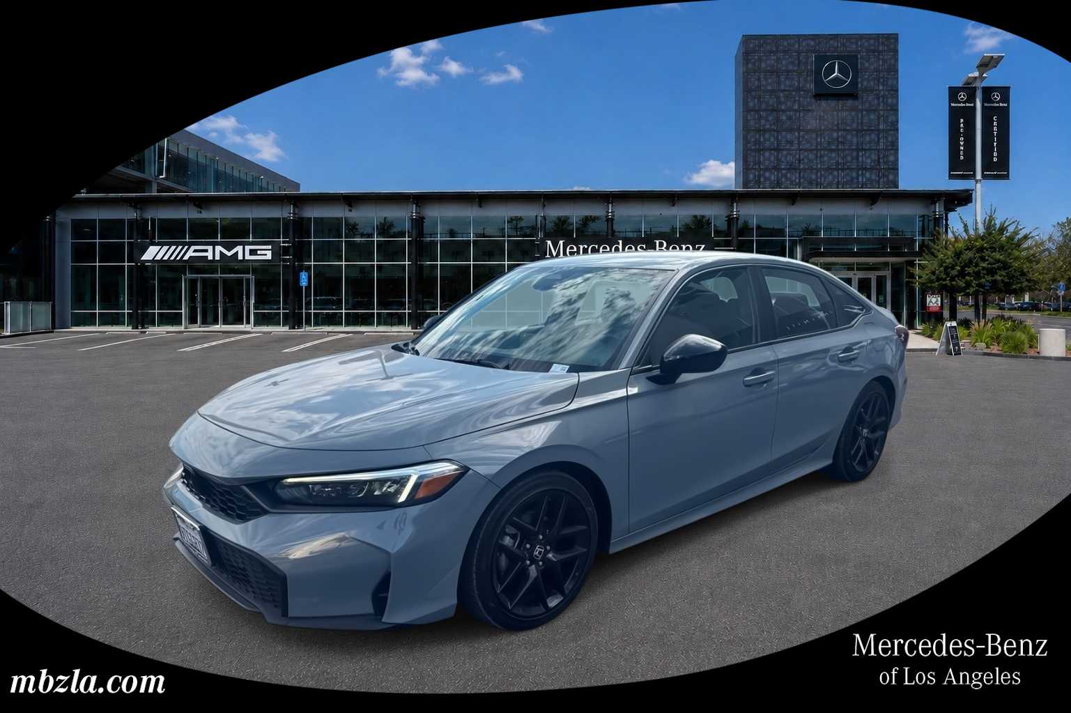 Urban Gray Pearl 2025 Honda Civic Sedan Front-Wheel Drive Continuously Variable Transmission