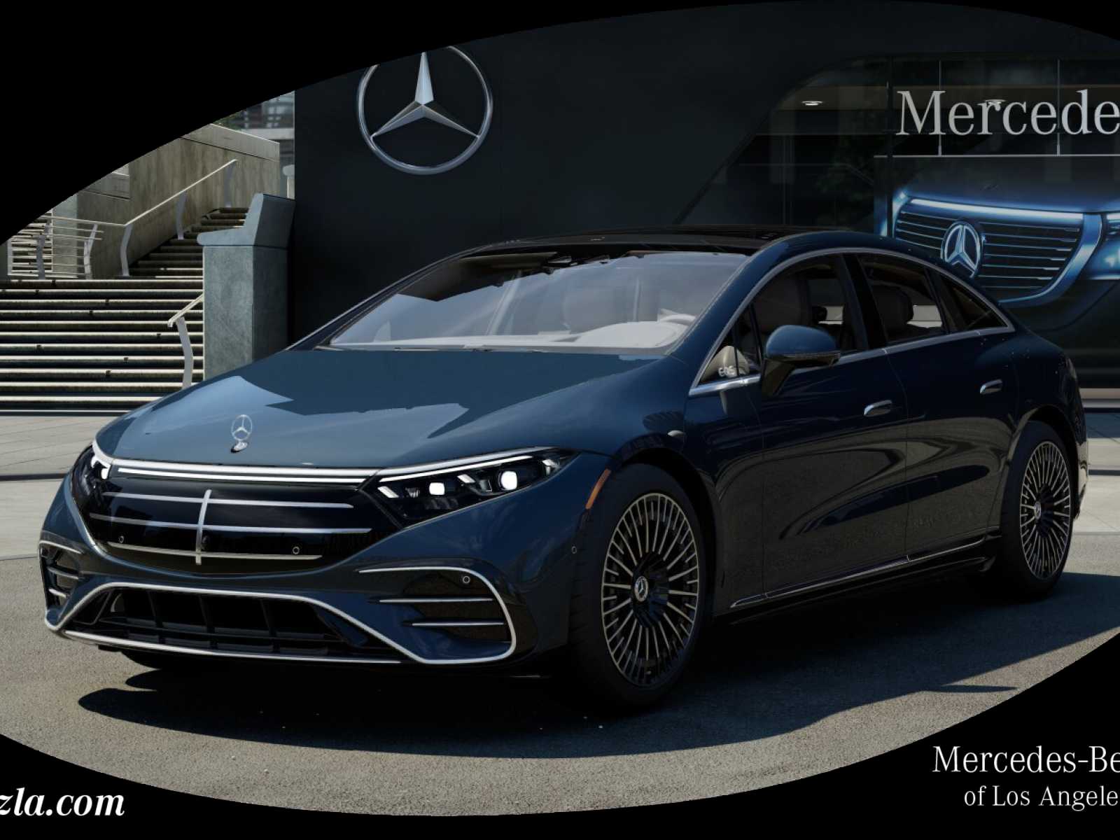 Nautical Blue Metallic 2026 Mercedes-Benz EQS Sedan All-Wheel Drive 1-Speed Automatic